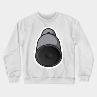 City Camera Surveillance System Sticker vector illustration. Science and technology objects icon concept. Home security mount CCTV camera sticker design logo. Crewneck Sweatshirt